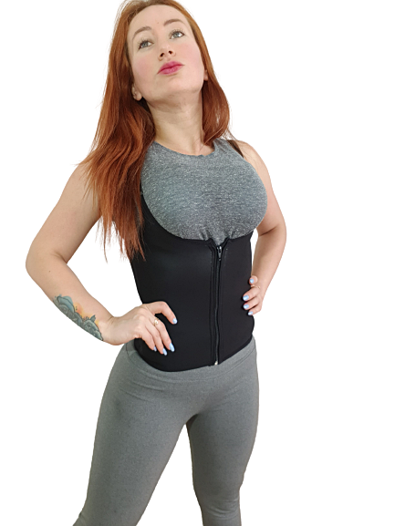 Cinta Modeladora Em Neoprene Fecho Duplo